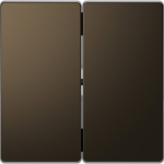 Клавиша двойная перекидная для выкл-ля/кнопки металл коричневый IP20 SE MERTEN D-Life