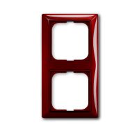Рамка 2-пост. цвет красный foyer-red (фойе-красный) глянцевый, пластик горизонт. и вертик., IP20 Basic 55 ABB Рамка 2-пост. цвет красный foyer-red (фойе-красный) глянцевый, пластик горизонт. и вертик., IP20 Basic 55 ABB