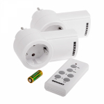 Радиоуправляемая розетка c пультом RX-002 (один пульт, две розетки) Rexant (1/1/24)