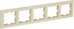 Рамка 5гн крем РУ-5-БрКр BRITE IEK (1/10/100)