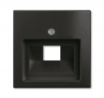Эл-т упр. антен. розетка для коакс. кабеля с/у пластик черный IP20 ABB basic55