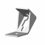 Угол 45 град. для оттяжки шпильки, толщ. 4,0 мм, гор. цинк Угол 45 град. для оттяжки шпильки, толщ. 4,0 мм, гор. цинк