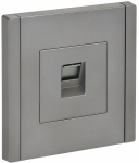 Розетка 1гн комп RJ45 с/у сталь кат.6 FP531 FORTE&PIANO IEK (1/10/100)