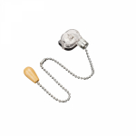 Выключатель для настенного светильника c  деревянным наконечником,  Silver, (1шт.)  REXANT