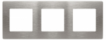Рамка для розеток и выключателей ЭРА Серия 12 12-5103-16 на 3 поста, Сатин, титан Рамка для розеток и выключателей ЭРА Серия 12 12-5103-16 на 3 поста, Сатин, титан