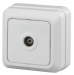 2Э-301-01 Intro Розетка TV одиночная, ОУ, Quadro, б.м.п., белый (10/200/2400) 2Э-301-01 Intro Розетка TV одиночная, ОУ, Quadro, б.м.п., белый (10/200/2400)
