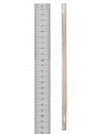 Линейка измерительная металлическая 100 см, нержавеющая сталь, двухсторонняя шкала, "Рубин" TDM