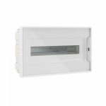 Щиток 18 мод встраиваемый FRAME, белый, с прозрачной дверцей, с 2 шинами PEN на 8 и 10 отв. Щиток 18 мод встраиваемый FRAME, белый, с прозрачной дверцей, с 2 шинами PEN на 8 и 10 отв.