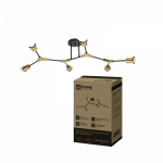 Светильник потолочный под лампу LOFT ARM-6E27-BLT 6хЕ27 черный, латунь IN HOME