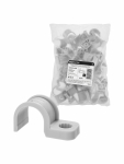 Крепеж-скоба для трубы 25 мм односторонняя для прямого монтажа (50 шт.) серая TDM Крепеж-скоба для трубы 25 мм односторонняя для прямого монтажа (50 шт.) серая TDM