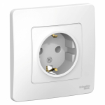 Розетка 1гн с З/К с/у белый 16А Blanca Systeme Electric (1/10) Розетка 1гн с З/К с/у белый 16А Blanca Systeme Electric (1/10)