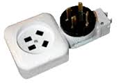 Розетка к электроплите 32А 440В 3ф о/у белый Беларусь (1/28)