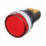 Лампа индикаторная в сборе 1 источник света красная круглая линза, плоская 9-24В AC/DC d22.2мм СВЕТОДИОД. (LED) IP68 DKC Mitra Лампа индикаторная в сборе 1 источник света красная круглая линза, плоская 9-24В AC/DC d22.2мм СВЕТОДИОД. (LED) IP68 DKC Mitra