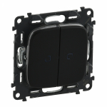 Выключатель 2кл прох с подсв с/у антрацит ALLURE Legrand (1/15) Выключатель 2кл прох с подсв с/у антрацит ALLURE Legrand (1/15)