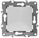 12-1111-01 ЭРА Кнопка, 10АХ-250В, Эра12, белый 12-1111-01 ЭРА Кнопка, 10АХ-250В, Эра12, белый