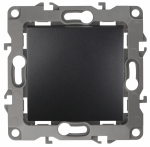 12-1111-05 ЭРА Кнопка, 10АХ-250В, Эра12, антрацит 12-1111-05 ЭРА Кнопка, 10АХ-250В, Эра12, антрацит