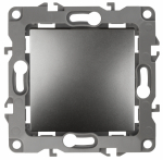 12-1111-12 ЭРА Кнопка, 10АХ-250В, Эра12, графит 12-1111-12 ЭРА Кнопка, 10АХ-250В, Эра12, графит