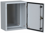 Щит с монтажной панелью ЩМП 500х400х250 настен с зам. металл сер УХЛ1 IP66 TITAN 5 IEK (1)