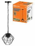 Светильник садово-парковый "Доминго" 60 Вт, подвес, металл, черный, Е27, TDM Светильник садово-парковый "Доминго" 60 Вт, подвес, металл, черный, Е27, TDM