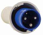 Вилка переносная силовая ССИ-033 2Р+РЕ 63А 220В синий IP67 EKF (1/2/10) Вилка переносная силовая ССИ-033 2Р+РЕ 63А 220В синий IP67 EKF (1/2/10)