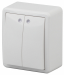 Выключатель 2кл с подсв о/у белый IP20 11-1205-01 Эксперт ЭРА (16/160/3200)