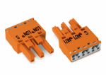 Разъем 3-пол. Код. R 4,00 mm оранжевые WINSTA® MIDI 770-1343