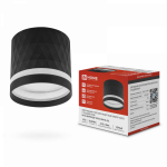 Светильник потолочный НПБ-ЦИЛИНДР-GX53 DM-NL-BL с подсв. 82x80мм черный IN HOME