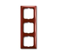 Рамка 3-пост. цвет красный foyer-red (фойе-красный) глянцевый, пластик горизонт. и вертик., IP20 Basic 55 ABB Рамка 3-пост. цвет красный foyer-red (фойе-красный) глянцевый, пластик горизонт. и вертик., IP20 Basic 55 ABB