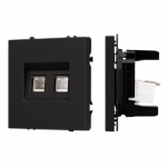 ARL NOBE Розетка компьютерная двойная софт-тач черный оникс SCT-MPC2-SFPL-BK (2хRJ-45, CAT6) (Arlight, -) ARL NOBE Розетка компьютерная двойная софт-тач черный оникс SCT-MPC2-SFPL-BK (2хRJ-45, CAT6) (Arlight, -)