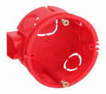 Коробка установочная ЭРА KUTS-68-42-s-red усиленная для твердых стен с саморезами, стыковочные узлы красная IP20 Коробка установочная ЭРА KUTS-68-42-s-red усиленная для твердых стен с саморезами, стыковочные узлы красная IP20