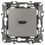 Розетка ЭРА Серия 12 12-3114-16 HDMI, титан Розетка ЭРА Серия 12 12-3114-16 HDMI, титан