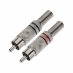 Разъем штекер RCA Металл пайка Zn (черные/красные) PROCONNECT (20/100/1000)