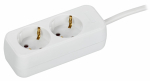 UMA Удлинитель У02 2 места 5м 3х1мм2 10А бел. IEK UMA Удлинитель У02 2 места 5м 3х1мм2 10А бел. IEK