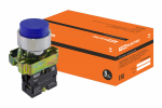 Кнопка BL61 без подсветки синий 1з TDM Кнопка BL61 без подсветки синий 1з TDM