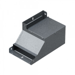 Поворот вертикальный вверх левый к лотку 150х100, толщ. 1,0 мм, гор. цинк