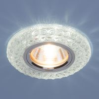 Встраиваемый потолочный светильник со светодиодной подсветкой 2180 MR16 CL прозрачный (1/50) Встраиваемый потолочный светильник со светодиодной подсветкой 2180 MR16 CL прозрачный (1/50)