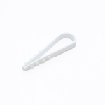 Дюбель-хомут для круглого кабеля d19-25 мм белый (100шт) Промрукав