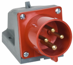 Вилка стационарная силовая ССИ-524 3Р+РЕ 32А сер/красный IP44 IEK (1/10/60) Вилка стационарная силовая ССИ-524 3Р+РЕ 32А сер/красный IP44 IEK (1/10/60)