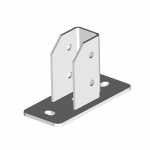 Опора для СТРАТ профиля 41х(21-62), толщ. 4,0 (пятка - 6,0мм), гор. цинк