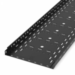 Лоток перфорированный Стандарт 400х50х3000 (1,0 мм) RAL 9005 (6 м/уп) Промрукав