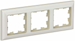 Рамка 3гн крем/жемчуг РУ-3-Бр BRITE IEK (10/100)