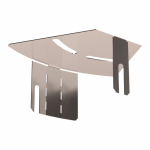 Крышка угла горизонтального изменяемого 0-45 градусов Стандарт INOX (AISI 409) 100 Промрукав Крышка угла горизонтального изменяемого 0-45 градусов Стандарт INOX (AISI 409) 100 Промрукав