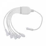 Разветвитель -Y для уличных гирлянд Professional (1 вход, 5 выходов) белый ПВХ Разветвитель -Y для уличных гирлянд Professional (1 вход, 5 выходов) белый ПВХ