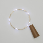 Гирлянда «Роса» с пробкой 2 м, 20 LED, белое свечение, 3хLR44 в комплекте NEON-NIGHT