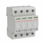 Устройство защиты от перенапряжения 4 модуля на DIN-рейку 440AC 2.2кВ 20кА DKC (ДКС) YON max Устройство защиты от перенапряжения 4 модуля на DIN-рейку 440AC 2.2кВ 20кА DKC (ДКС) YON max