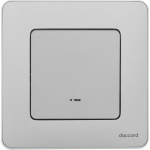 Выключатель 1кл с подсв с/у алюминий механизм INSPIRIA Legrand (1/10/100)