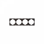 Рамка 4гн оникс MIELE ROUND KRANZ (1/100) Рамка 4гн оникс MIELE ROUND KRANZ (1/100)