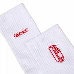 Носки белые с вышивкой, размер 41-44