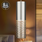 Светильник подвесной (подвес) ЭРА PL34 SL MR16 GU10 потолочный цилиндр серебро Светильник подвесной (подвес) ЭРА PL34 SL MR16 GU10 потолочный цилиндр серебро