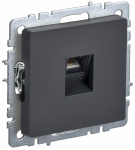 Розетка 1гн комп RJ45 с/у графит механизм кат.5е РК10-БрГ BRITE IEK (1/10/100) Розетка 1гн комп RJ45 с/у графит механизм кат.5е РК10-БрГ BRITE IEK (1/10/100)